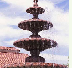 Outdoor fountains
